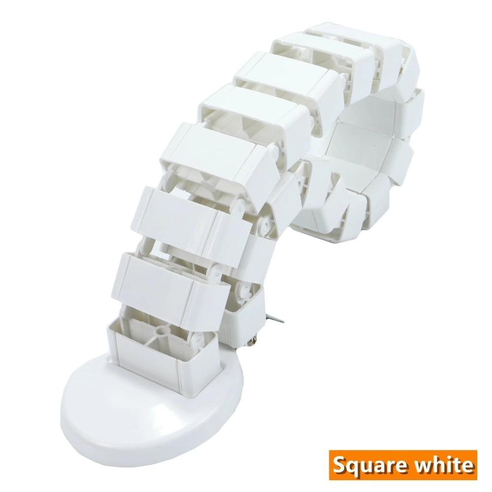 

ABS Wire Spine Cable Sleeve Adjustable Snake Cable Organizer Management 80cm білий