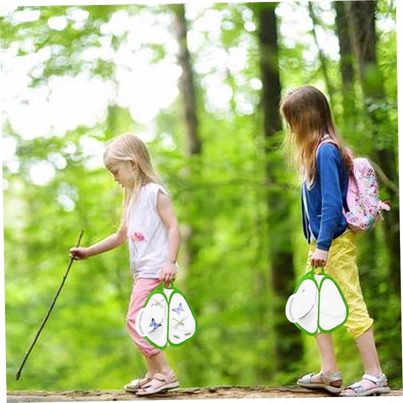 Insect and Butterfly Habitat Cage, Caterpillar Enclosure Terrarium Pops-up with Handle  Zipper Closure for Kids When Playing Outside