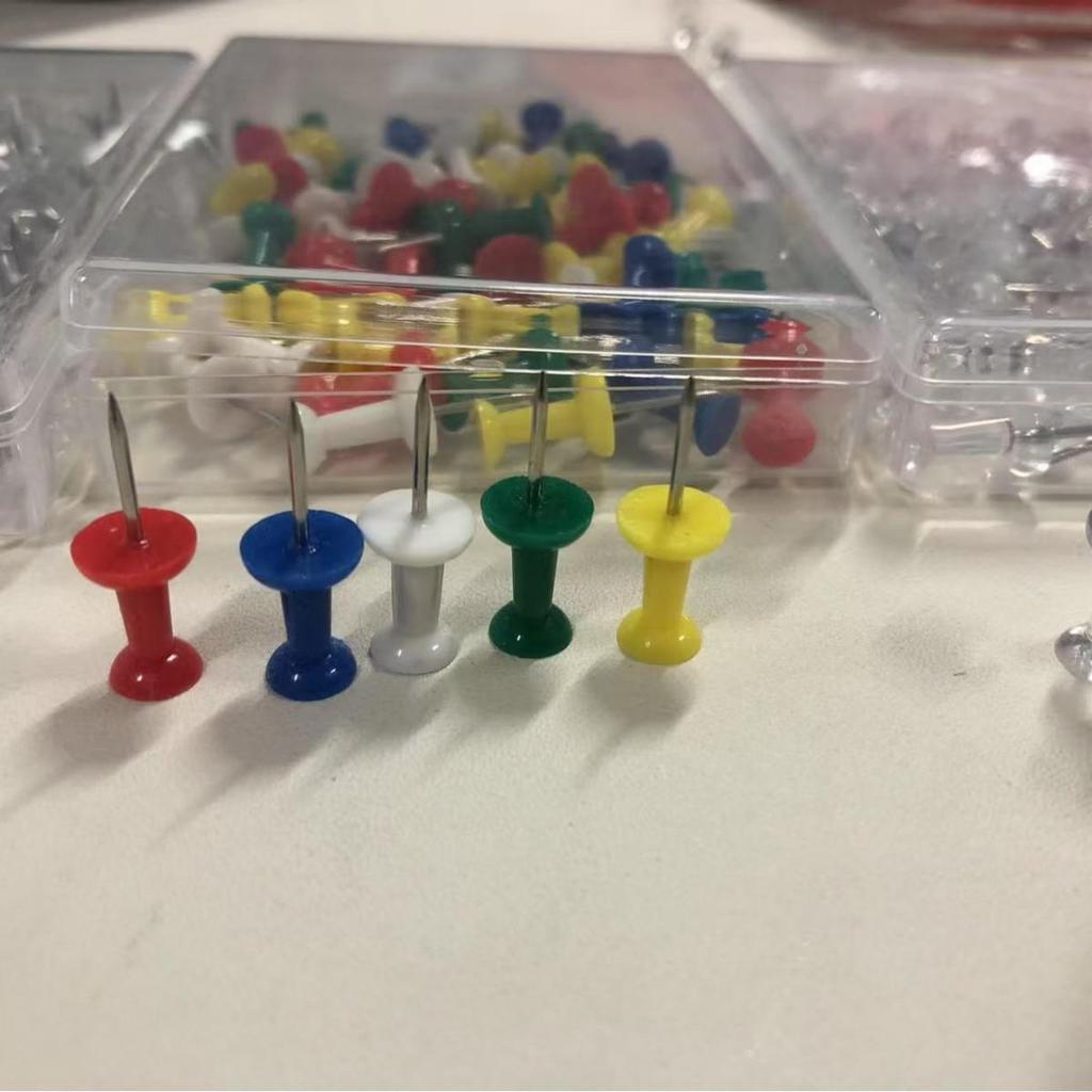 Κουτί με 100 Καρφίτσες Τ με Επίπεδη Κεφαλή για Πίνακες Φελλού, Πίνακες Σχεδίασης και Πίνακες Μηνυμάτων - Σταθεροποιητικές Πινέζες και Καρφίτσες