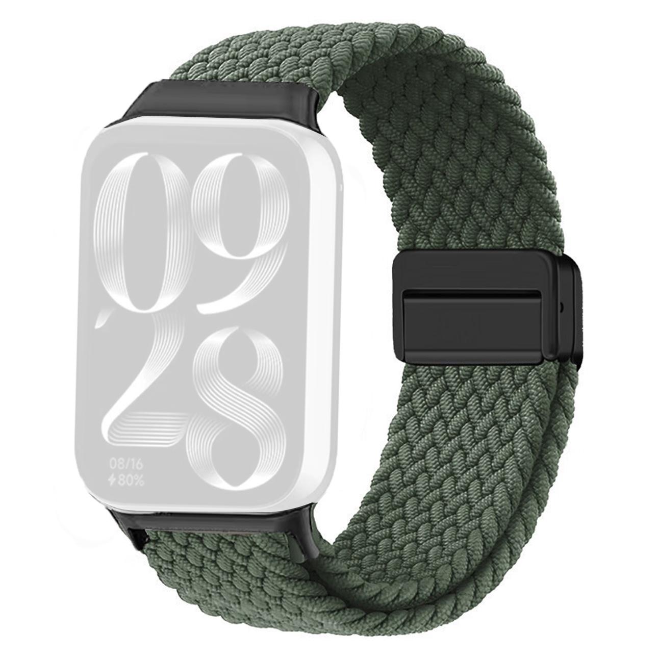 

Ремінець для Xiaomi Smart Band 9 Pro/Band 8 Pro/Redmi Watch 5/Watch 4 Магнітний еластичний плетений нейлоновий ремінець As shown A