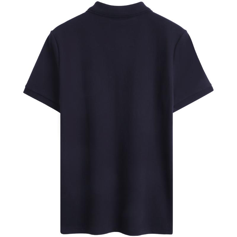 Calvin Klein Business Casual Simple Print Solid Color Polo Shirt Men Polo Shirts Navy-Blue J322253-CHW