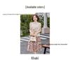 2026 Summer Stylish Chiffon Top & Floral Skirt Set for Middle-Aged & Elderly Women