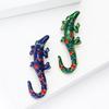 Modische Emaillierte Krokodil Broschen für Damen Unisex Strass Tier Pins Event Party Neue Geschenke Dekoration Kleidung Accessoires
