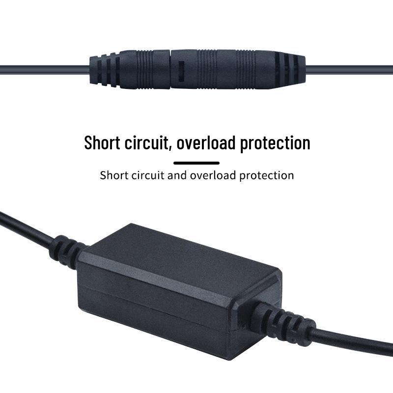 Slim Waist Dual-Port 12V USB Charger with Rearview Mirror & Handlebar Mount for Motorcycles