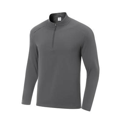 Li Ning Minimaliste Col Montant Logo de la Marque Imprimé Lettres Polyvalent Décontracté Confortable T-Shirt à Manches Longues Homme Hauts ATLV365-2