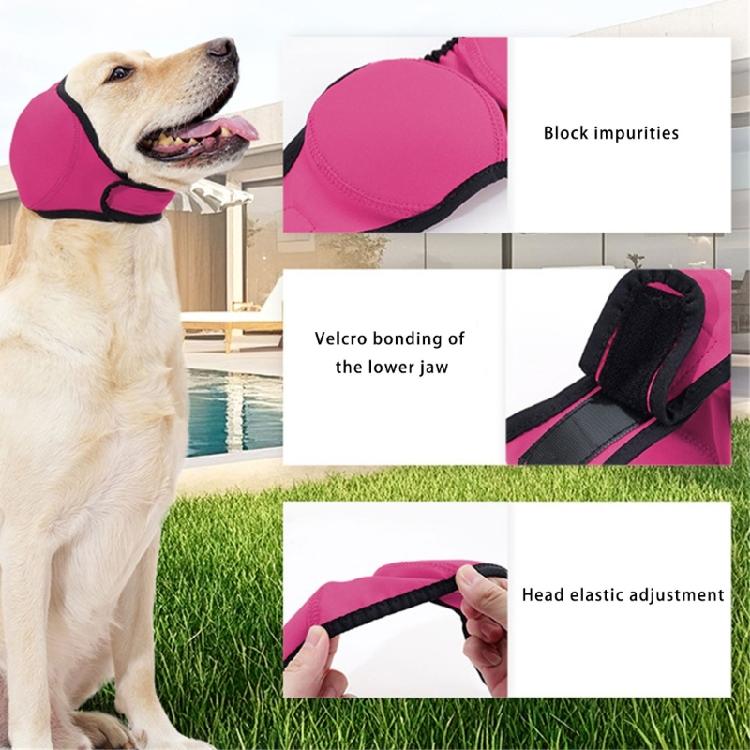 Dog Ear Covers EarMuffs Calming Head Sleeve Ear Protectors Soft Polyester Calming Snood Hearing Protectors