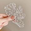 Pearl Crystal Crown Hair Comb Flower Rhinestone Hairpins Fashion Children Tiara Headband  Wedding