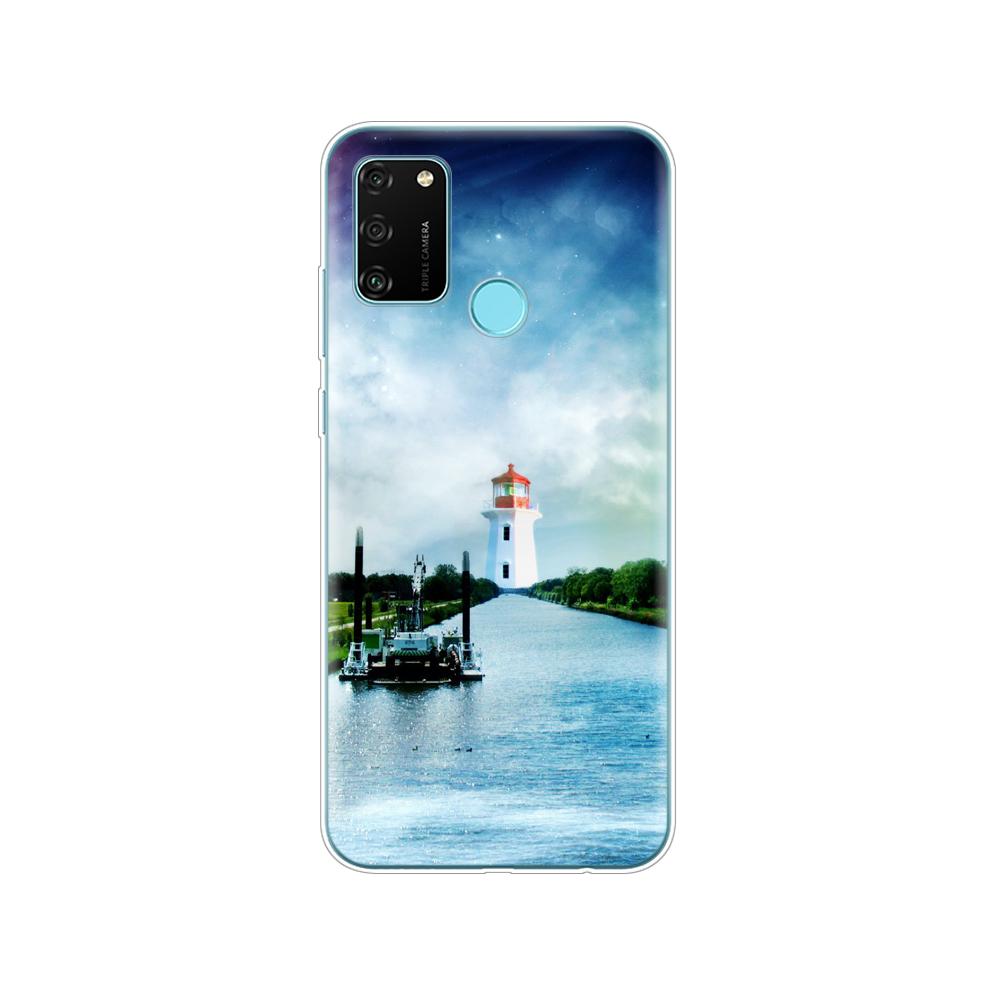 Hülle für HONOR 9A Hülle 6,3 Zoll; Weiche TPU-Silikon-Handyhülle für Huawei Honor 9A 9 A MOA-LX9N Rückseitenschutz Coque Funda Hülle