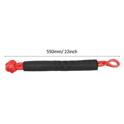 Manille souple synthétique, corde de récupération de manille souple avec manchons pour camion ATV UTV SUV