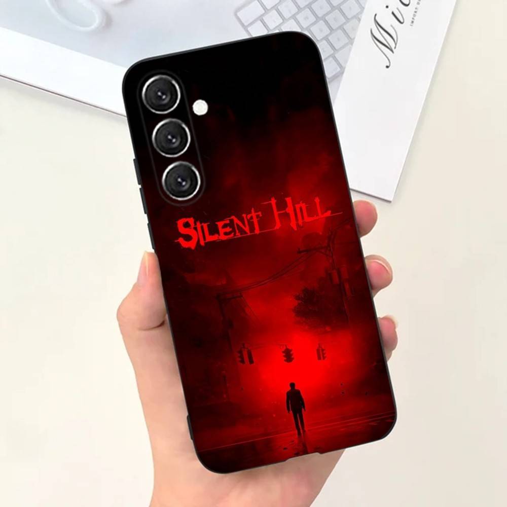 Horror Games Silent Hill Phone Case Phone Case For Samsung S25,S24,S21,S22,S23,S30,Ultra,S20,Plus,Fe,Lite,Note,10,5G Black Cover