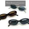 [MERRY PLEASURE] Sunglasses, Fashion Glasses, Men's & Women's, UV Protection, Oval Shape, Black, Smoke, Demi Gray, Clear Frame