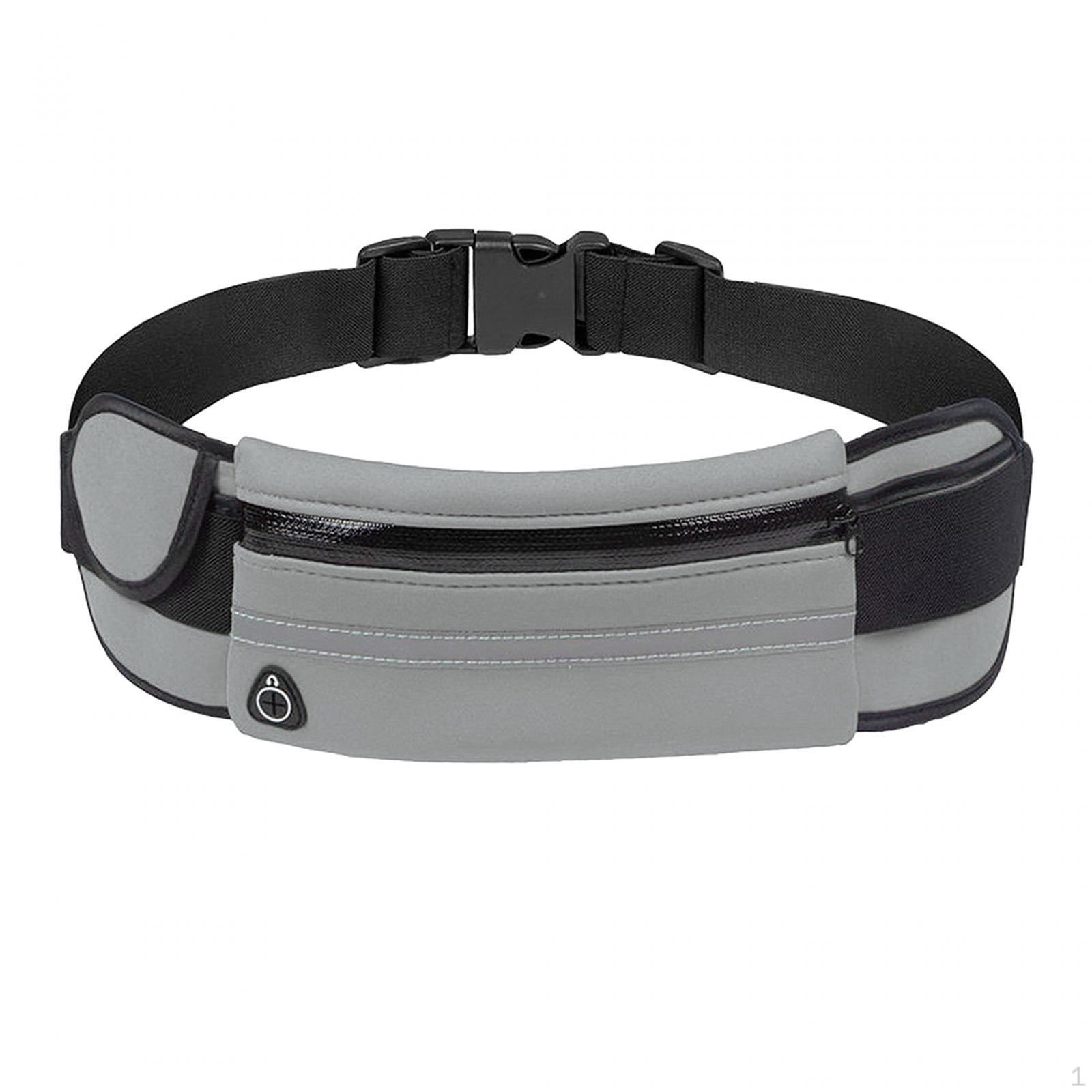 Поясная сумка для бега с держателем для бутылки воды для походов и кемпинга серый 609₽