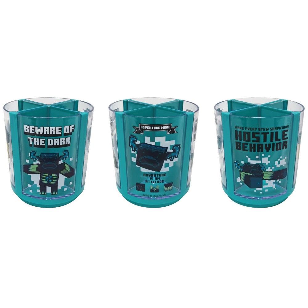 K Company Minecraft Rotating Pen H11 x W10 x D10cm Stand, Warden, MCT-PE2-WD,