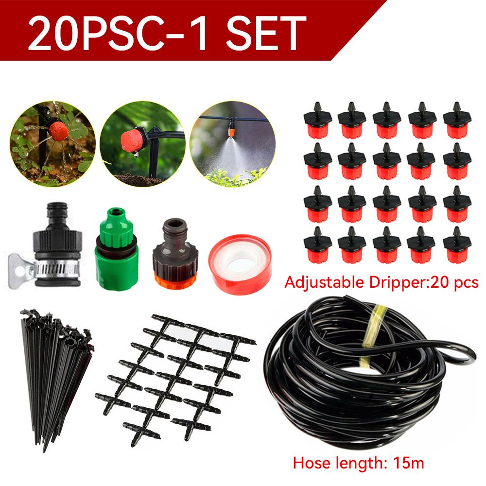 Automatic Watering System DIY Drip Irrigation System Watering Set Adjustable Dripper Greenhouse Garden Micro Drip Watering Kit