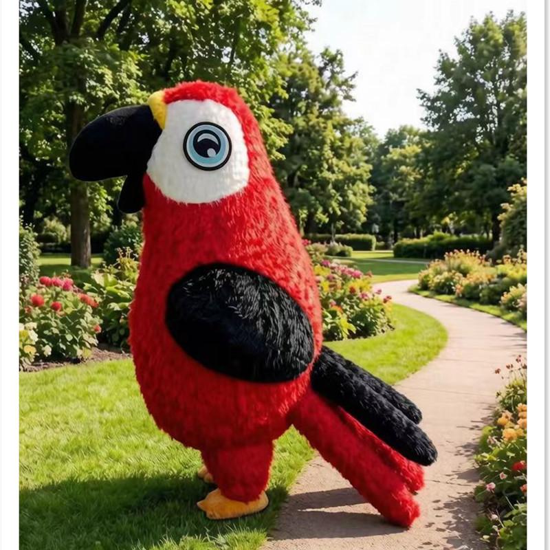 Inflatable Plush Parrot Mascot Costume Adult