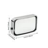 2Pcs Car Rearview Mirror Square Shape for Back Passenger HD Glass Wide Angle Convex Mirror Adjustable Car Blind Spot Rear View Mirror