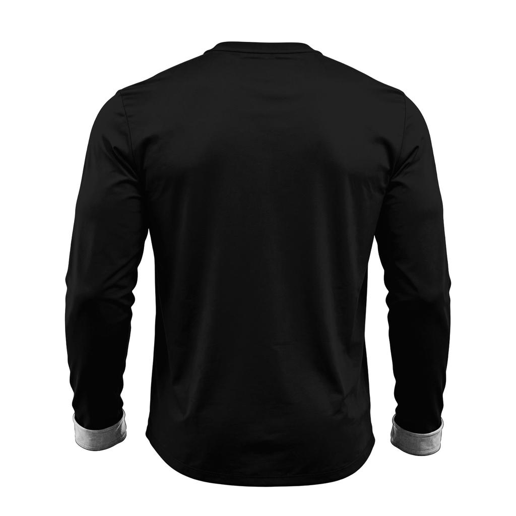 Men's Casual Christmas Long Sleeve Neck Tee
