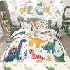 Homewish Cartoon Animal Duvet Cover SetJungle Wildlife For Kids Bedding SetKawaii Cute Decor