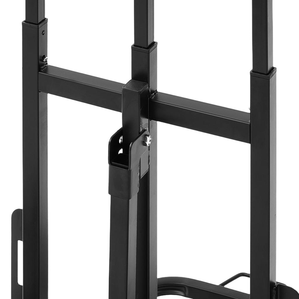 VEVOR Stair Climbing Cart, 100 Kg Stair-Climbing Capacity, Heavy-Duty Folding Trolley Cart with Telescoping Handle, 6 Wheels and 2 Bungee Cords