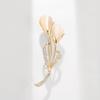 High-end Cat's Eye Diamond-encrusted Tulip Crystal Brooch Personality Cute Japanese Narcissus Pin Accessories Corsage Girl