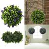 20/25/30cm Simulation Plant Fake Plant Artificial Lavender Topiary Ball Flower Hanging Basket Home Courtyard Garden Decor