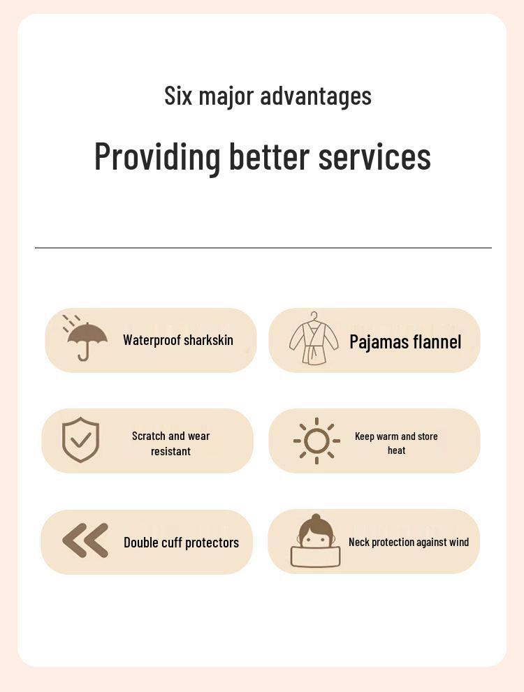 Rainstorm-Proof Thickened Winter Quilt for Electric Bicycles