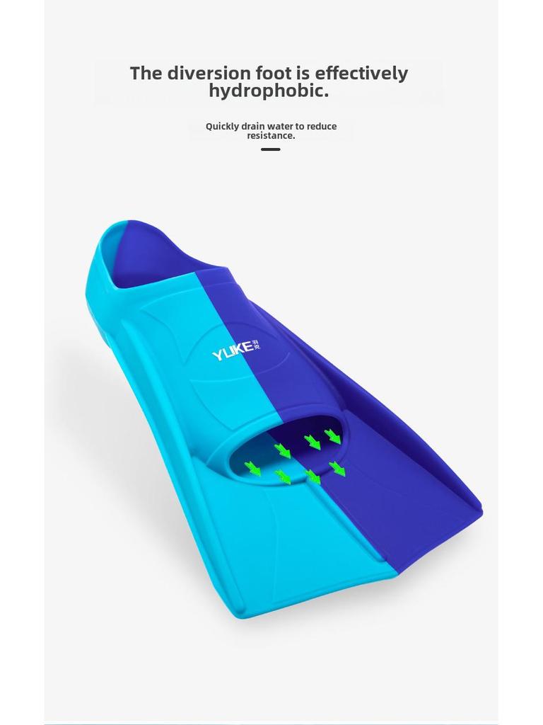 Unisex Silikon Kurze Schwimmflossen für Freistil und Brustschwimmen – Leichte Trainingsausrüstung für Erwachsene und Kinder.