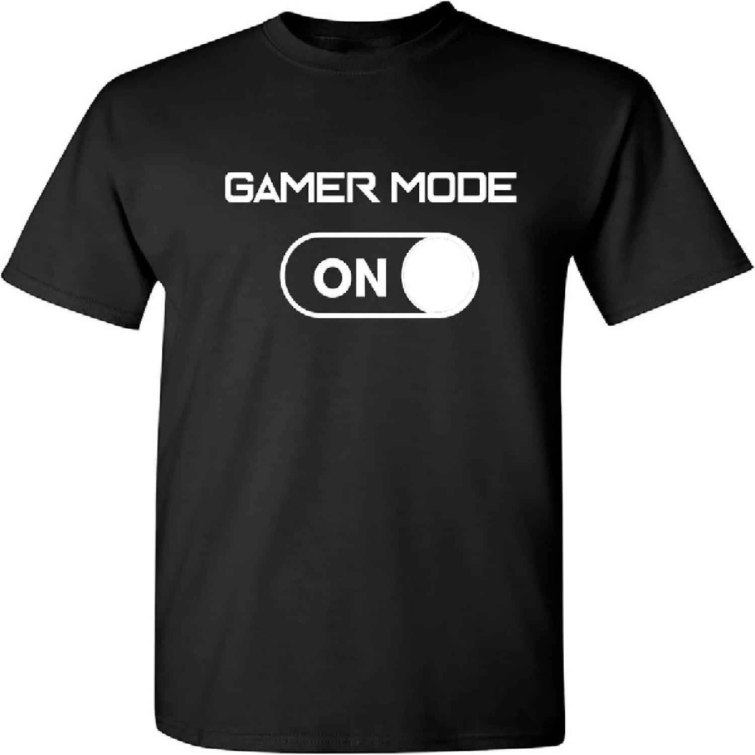 Gamer Mode On Video Game Graphic Gaming Mens and Teens Funny T Shirt S