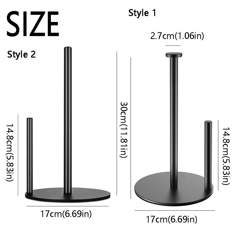 Stainless Steel Paper Towel Stand Non-Slip Kitchen Roll Dispenser Paper Towel Dispenser  Bathroom