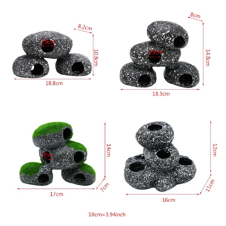 Aquarium Resin Rock Cave Decoration Hideout for Hermit Crabs Shrimp Guppy