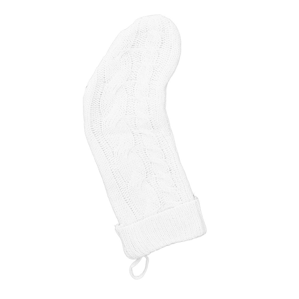 Pletená vánoční punčocha Sváteční dekorace Domácí ozdoby Měkká copánková pletenina Velká vánoční punčocha pro