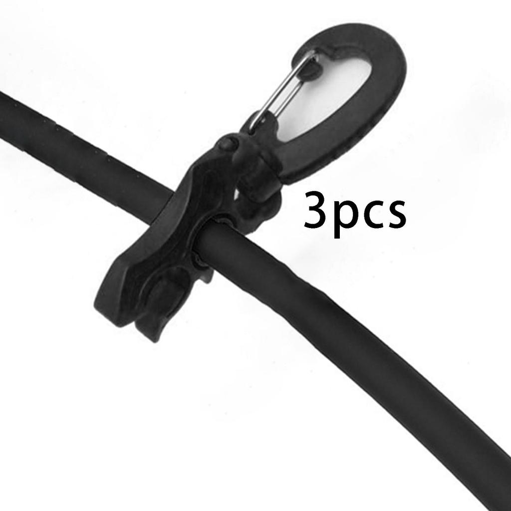 3 Pieces Scuba Hose Holders Double BCD Retainer Accessories Snap Hook for Regulator
