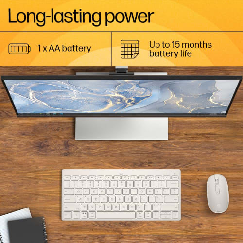 Hewlett-Packard (HP) HP Wireless Mouse Wireless Mouse HP 240 Thin Bluetooth5.1 Wireless Optical White White