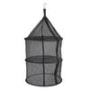 Drying Rack 3 Layers Folding Fish Mesh Foldable Hanging Drying Fish Net for Fish Fruit Vegetables with Zipper Opening