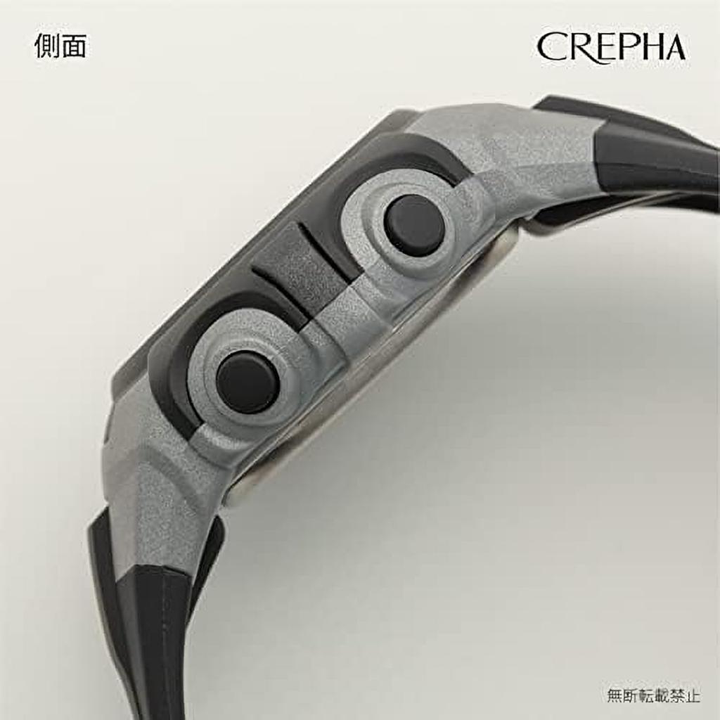 CREPHA Digital Watch Multifunctional Water Resistant for Everyday Urethane Black T-SPORTS (10 ATM) Use, Sporty, Strap, Men's, TS-D228-BK