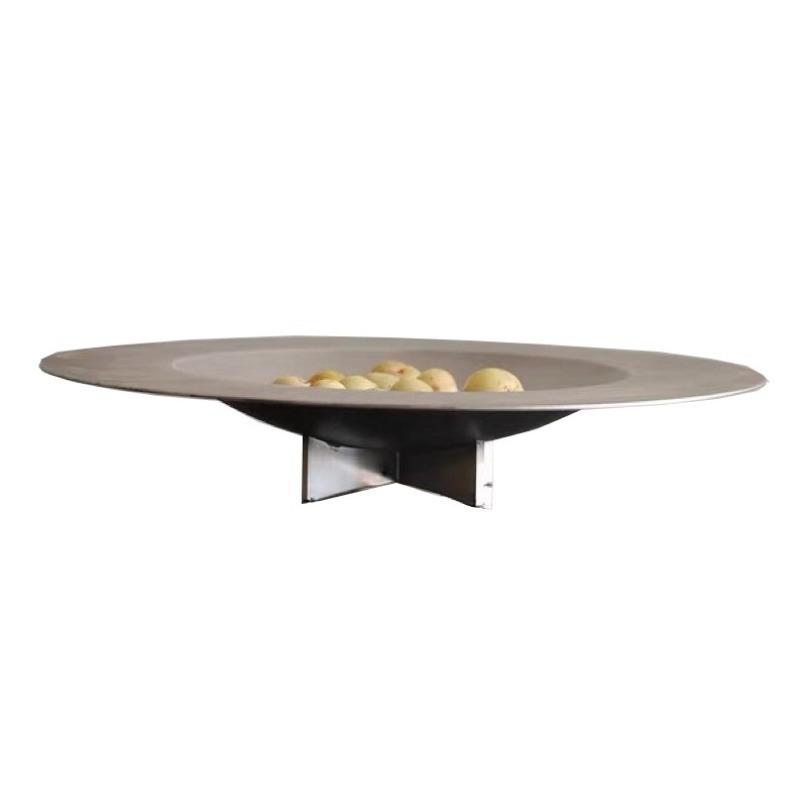 Metal Fruit Plate Creative Round Fruit Plates Modern Minimalist Household Storage Tray Kitchen Tableware Organize Accessories