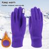 Handschuhe Herbst Winter Outdoor Sport Pelzig Warm Fäustlinge Dick Plüsch Vollfinger Fäustlinge Damen Handschuhe