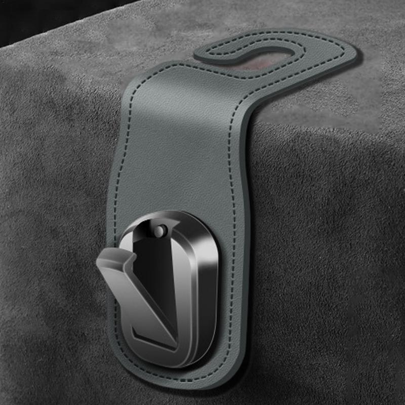 Headrest Hooks For Car PU Leather Car Seat Purse Hook Car Accessories Organizer Car Purse Holder Backseat Hanger For Purses