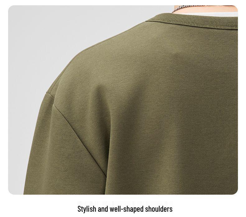 Herren Hoodie mit gefälschtem Zweiteiler, schwere Qualität - Lässiges Langarm-Oberteil für Herbst 2025, Neue Amerikanische Sportbekleidung Jacke