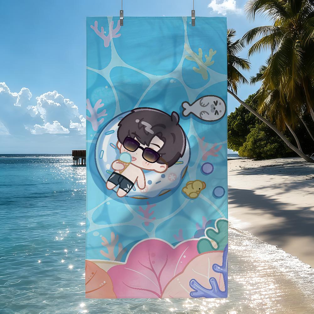 Game Love and Deepspace Caleb Towel Quick Drying Beach Towels Are Suitable For Swimming Pools Camping Yoga And The Gym