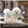 Striped Cooling Sun Protection Pet Clothes Breathable Summer Anti Shedding Outfit 5 Sizes Daily Outdoor Wear