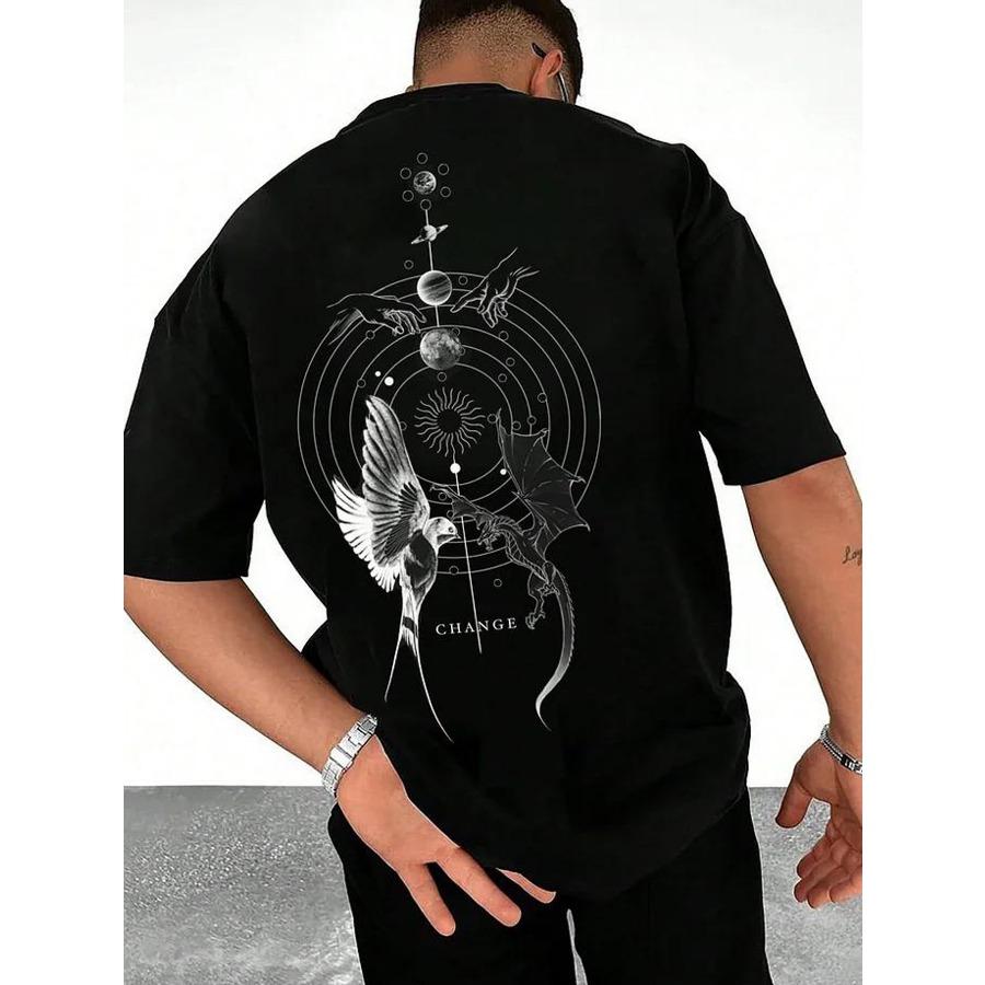 

Новая уличная футболка Y2k Gothic 3D Print Totems Graphic Oversize t Shirt Mens Womens Harajuku Round Neck Short Sleeve Tops XL