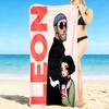 1Pc Leon Graphic Novel Beach Towel, Quick Dry, Multi-Use for Beach Pool Gym Yoga Home Travel, Christmas, Halloween, Xmas Gift M929290