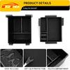 Center Console Organizer Compatible With -2025 Ford Maverick Console Tray ABS Plastic Armrest Storage Box With Silicone Pad 2024 Maverick Accessories
