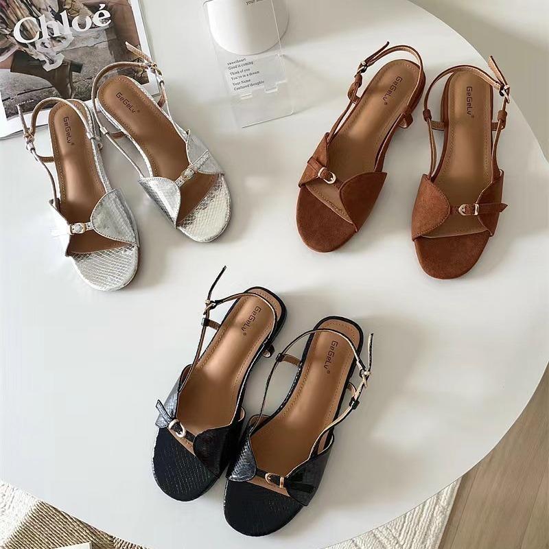 Vintage Sandalen Flache Sandalen