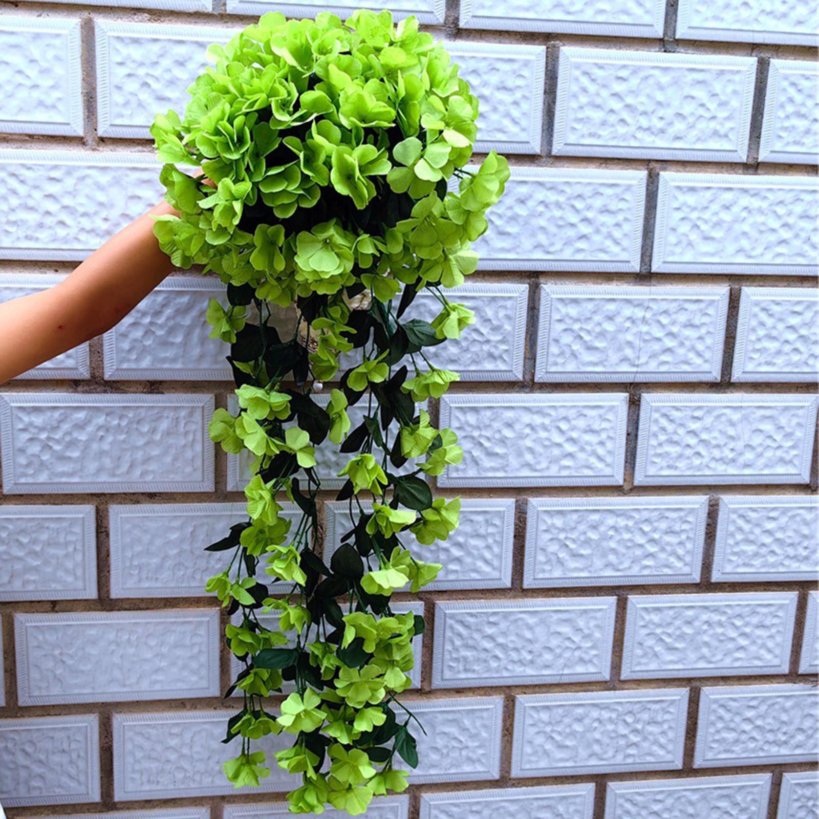 

Подвесные цветы Искусственные фиалки Настенные глицинии Корзина Подвесная гирлянда Виноградные цветы Искусственная орхидея One Size зелёный