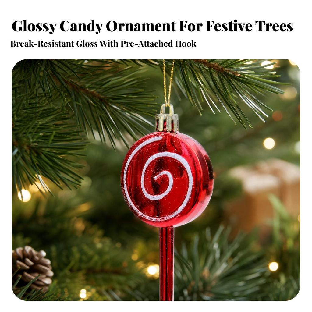 Spiral Candy Swirl Ornament Nostalgic Christmas Ornaments Sturdy