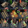 Sashimi & Seafood Bamboo Raft Decoration – Perfect for Hot Pot, Beef, BBQ, and Plating