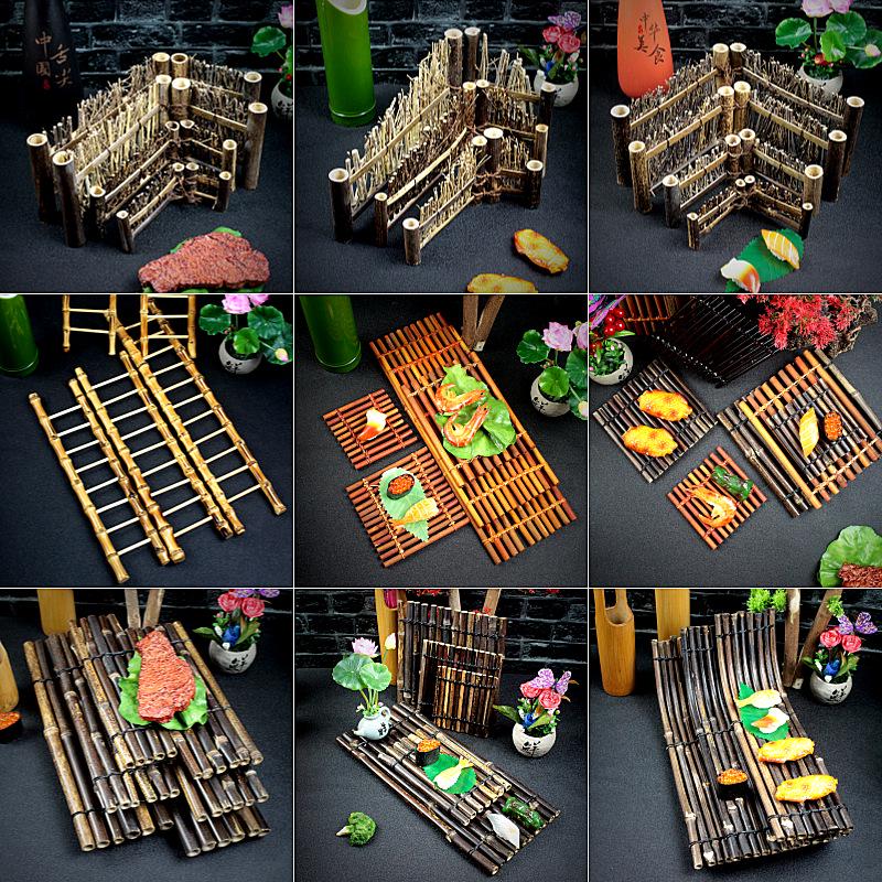 Sashimi & Seafood Bamboo Raft Decoration – Perfect for Hot Pot, Beef, BBQ, and Plating