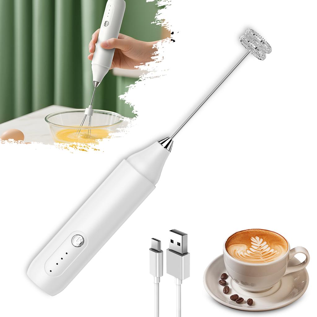 Portable Handheld Electric Milk Frother Mixer and Egg Beater Coffee Mixer Kitchen Accessories - Essential for Coffee Bars